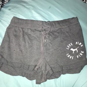 Grey Pink Shorts